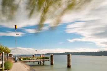 Sipplingen 0750-2014, Herbstwind am Ufer der Schiffslände