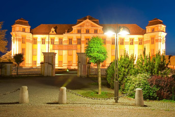 Tettnang 0124-2009, Neues Schloss bei Nacht