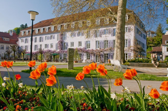 Überlingen 0420-2008, Badhotel im Frühling