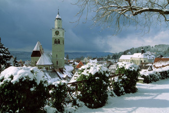 Überlingen, Abendstimmung an der Promenade