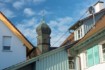 Uhldingen 0310-2012, Glockenturm St.-Wolfgang-Kapelle Oberuhldin