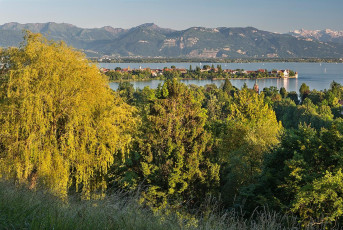 Lindau 1407-2016, Blick vom Hoyerberg auf Insel