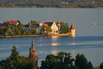 Lindau 1421-2016, Blick vom Hoyerberg auf Insel
