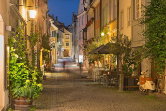 Lindau 1491-2016, Abendstimmung Gasse In der Grub