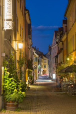 Lindau 1492-2016, Abendstimmung Gasse In der Grub