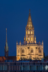 Konstanz 1371-2017, Münsterturm bei Nacht