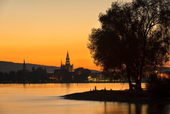 Konstanz 1514-2017, Abendlicher Blick zum Muenster
