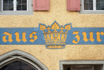 Überlingen 2404-2017, Fassade Gasthaus zur Krone