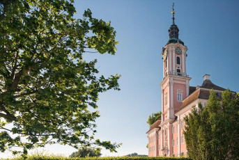 Birnau 0433-2018, Barockkirche Suedseite im Sommer
