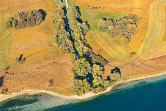 Konstanz 1727-2018, Luftaufnahme Wollmatinger Ried im Herbst
