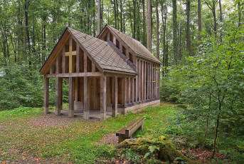 Langenrain 0034-2018, Kapelle im Friedwald Waldruh
