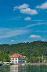 Ludwigshafen 0330-2018, Zollhaus und Hafen vom See aus