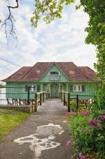 Lindau 1818-2020 HDR-B, Eingang zum Aeschacher Badehaus