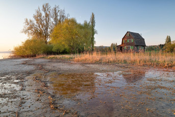 Gundholzen 0010-2020, Seeufer mit Alfred Beer Haus