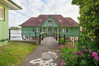 Lindau 1817-2020 HDR-B, Eingang zum Aeschacher Badehaus