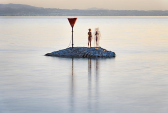 Nonnenhorn 0473-2020, Nonnenstein mit Schwimmern