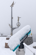 Meersburg 1888-2021, Lenks Magische Säule im Schneetreiben