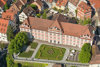 Meersburg 1146-2013, Luftaufnahme Schloss und Schlossgarten