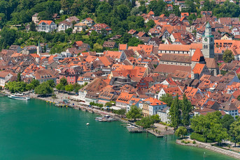 Überlingen 1222-2010, Luftaufnahme Innenstadt und Promenade