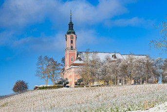 Birnau 0622-2022, Barockkirche im Neuschnee