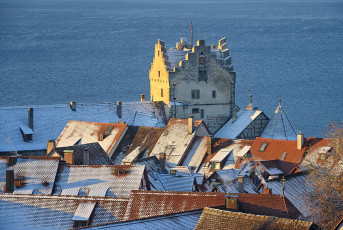 Meersburg 2075-2022, Winterlicher Blick von Friedrichshöhe auf