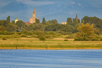 Reichenau 1034-2022, Blick von Ruine Schopflen nach Konstanz