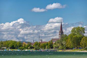 Radolfzell 0657-2023, Blick von Mettnau auf Hegau und Münster