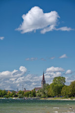 Radolfzell 0663-2023, Blick von Mettnau zum Münster