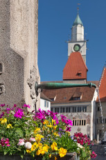 Überlingen 4751-2023, Suso-Brunnen Hofstatt vor Münster
