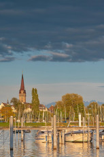 Radolfzell 0703-2025, Seeufer beim Motoryachtclub und Blick zum
