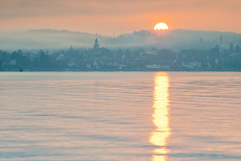 Langenrain 0148-2024, Sonnenaufgang über Überlingen