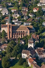 Bregenz 0819-2014, Luftaufnahme Herz-Jesu-Kirche