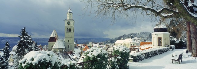 Überlingen, Altstadt im Winter B