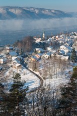 Sipplingen 0666-2012, Winterlicher Blick von der Burghalde auf O