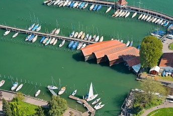 Lindau 1087-2013, Luftaufnahme Jachthafen