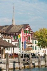 Stein am Rhein 0134-2012, Altstadt mit Kirche und Anlegestelle v