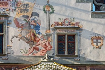 Lindau 1204-2013, Altes Rathaus Detail Nordansicht