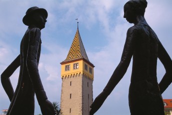 Lindau, Figuren am Mangturm