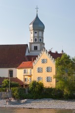 Wasserburg 0114-2011, Pfarrkirche St Georg auf der Halbinsel