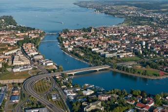 Konstanz 1136-2015, Luftaufnahme Trichter, Petershausen, Altstad