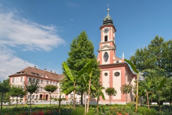 Mainau 1114-2014, Schlosskirche und Schloss