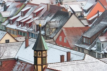 Meersburg 0769-2012, Winteridylle über den Dächern der Unterst