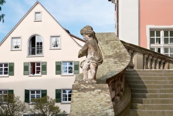 Meersburg 1118-2013, Treppe am Schlossgarten