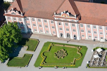 Meersburg 1134-2013, Luftaufnahme Schloss und Schlossgarten