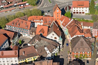Meersburg 1152-2013, Luftaufnahme Obertor