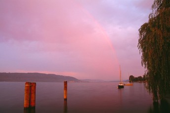 Sipplingen, Regenbogen über dem See
