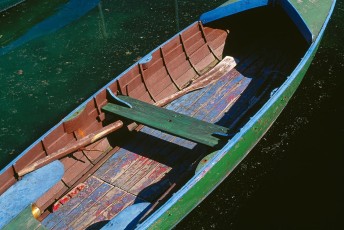 Sipplingen, Ruderboot im Jachthafen