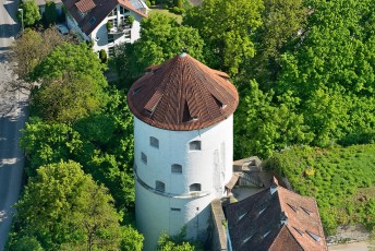 Überlingen 1552-2013, Luftaufnahme Sankt Johann Turm