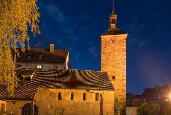 Lindau 1507-2016, Peterskirche bei Nacht