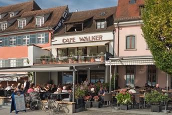 Überlingen 1914-2016, Seepromenade mit Café Walker